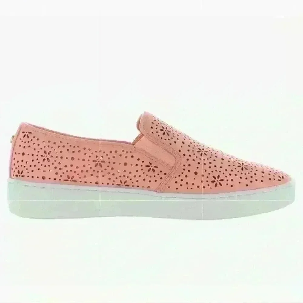 Michael Kors Kane leather perforated sneakers
